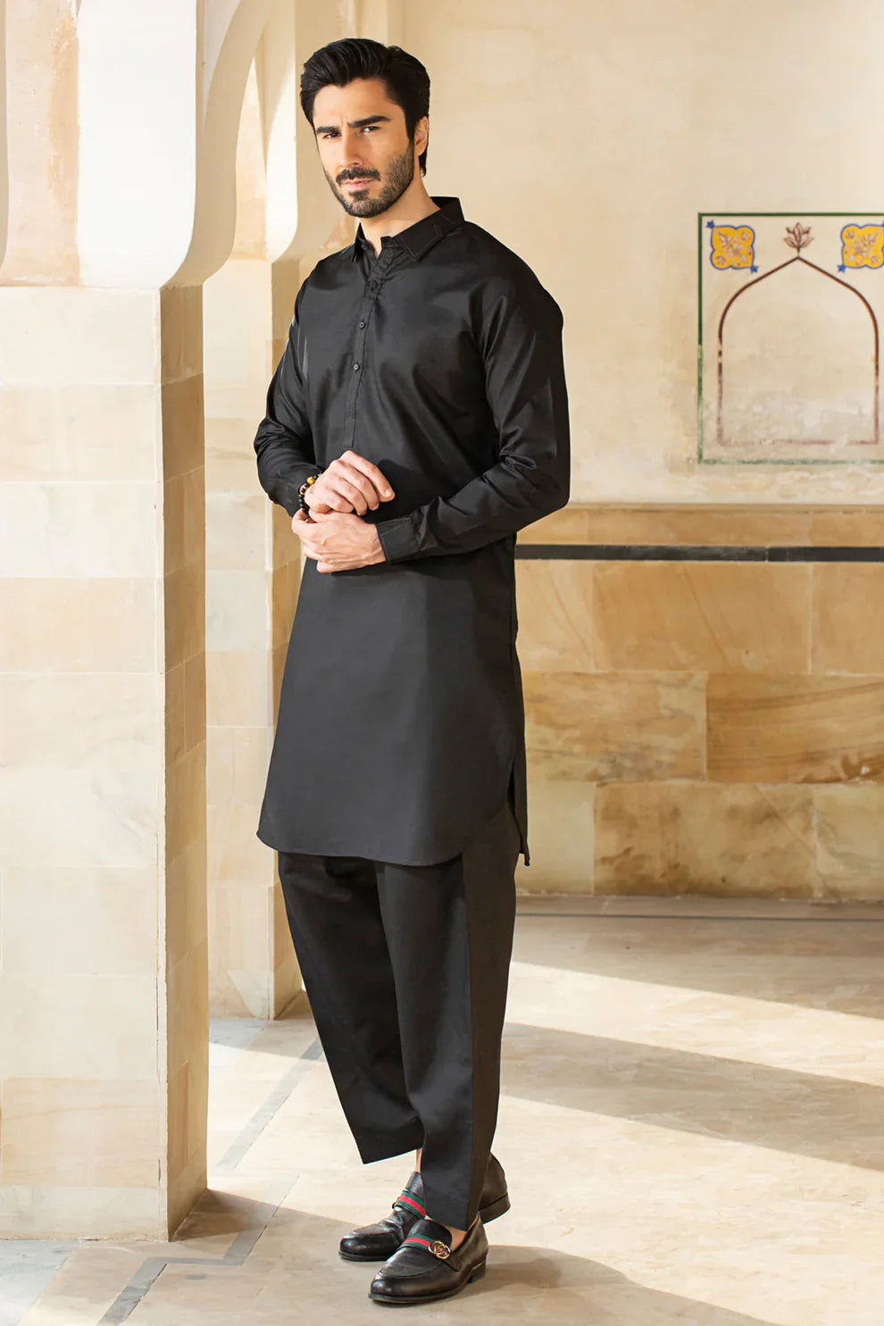 UNSTITCHED PREMIUM WASH&WHERE(BLACK COLOR).