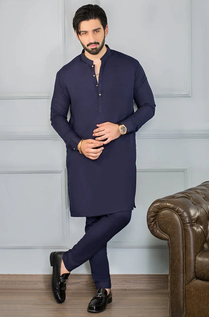 UNSTITCHED 8 POND BOSKI (NAVY BLUE COLOR)