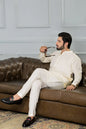 UNSTITCHED 8 POND BOSKI (CREAM COLOR).