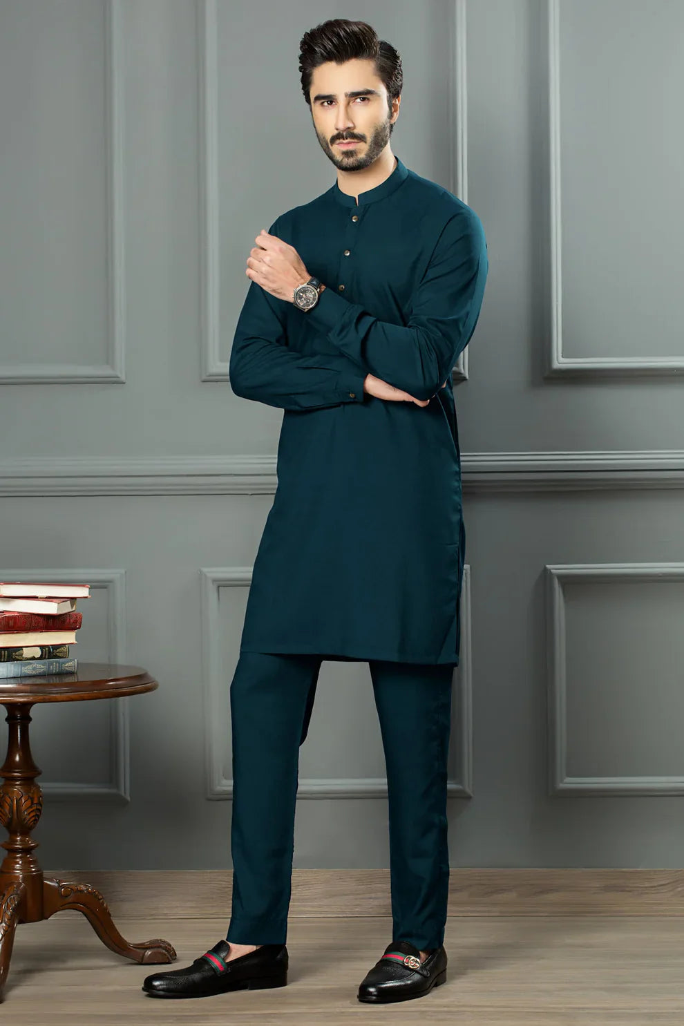 UNSTITCHED PREMIUM WASH&WHERE(SEA GREEN COLOR).