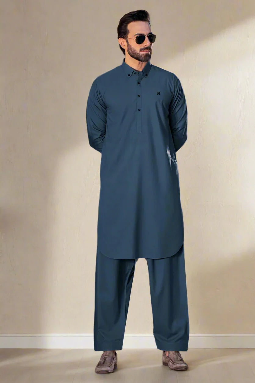 UNSTITCHED PREMIUM WASH&WHERE(ROAL BLUE COLOR).